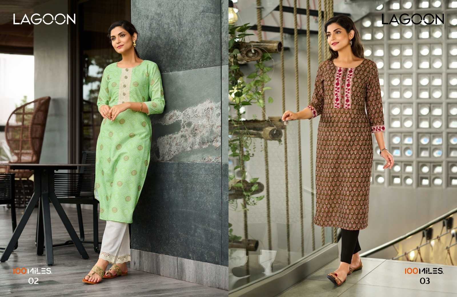 Ynf Fancy RIN190 LAGOON-100MILES Setwise Collections Wholesale Kurtis Catalogs Manufacturer