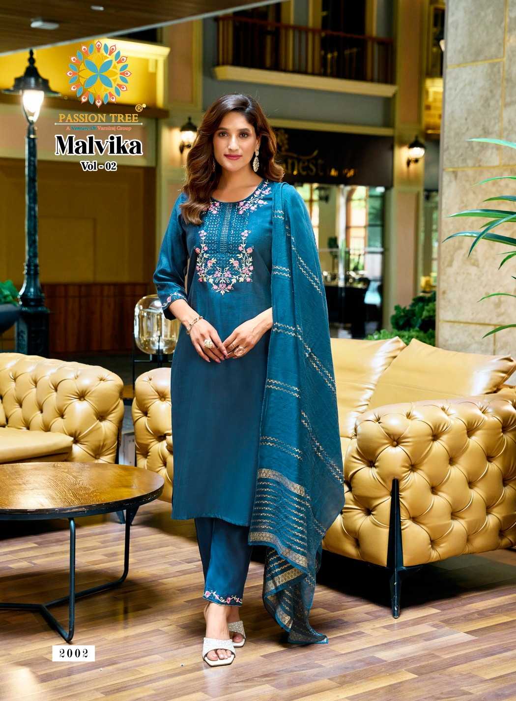 Ynf Fancy RIN190 Passion Tree-MALVIKA VOL-2 Setwise Collections Wholesale Kurtis Catalogs Manufacturer