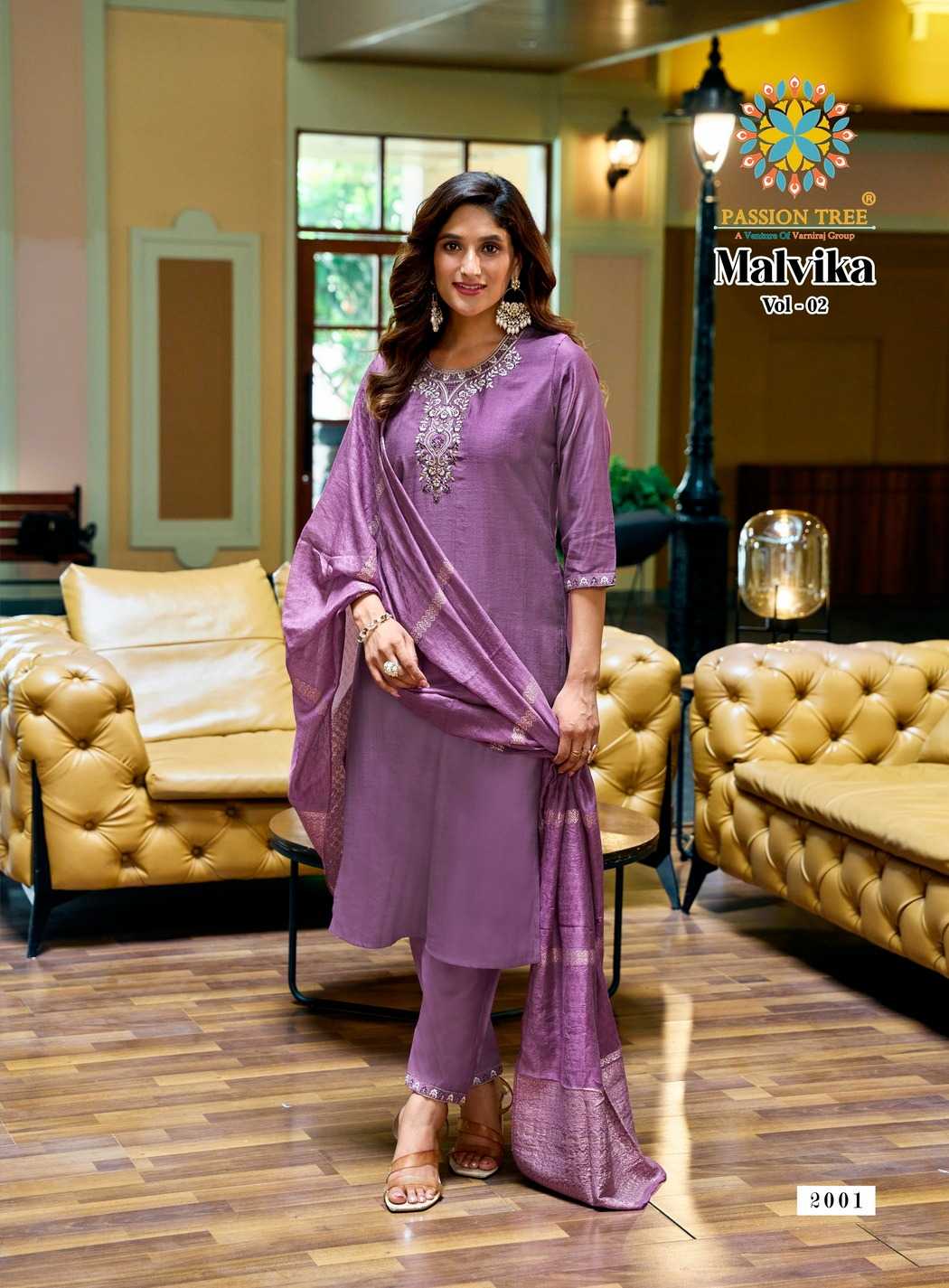 Ynf Fancy RIN190 Passion Tree-MALVIKA VOL-2 Setwise Collections Wholesale Kurtis Catalogs Manufacturer
