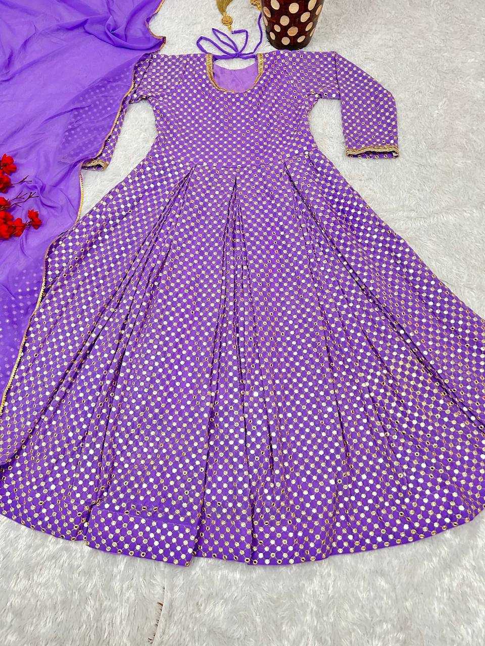 Ynf Faux Blooming Faux Georgette KESH526 G67 Gowns Wholesale Fancy Gowns Embroidery Gowns Designer Gowns Manufacturer