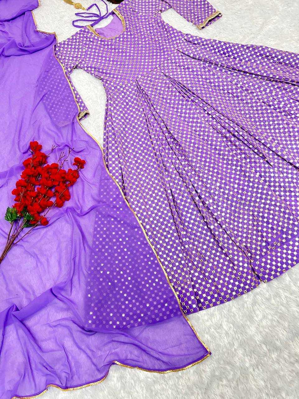 Ynf Faux Blooming Faux Georgette KESH526 G67 Gowns Wholesale Fancy Gowns Embroidery Gowns Designer Gowns Manufacturer