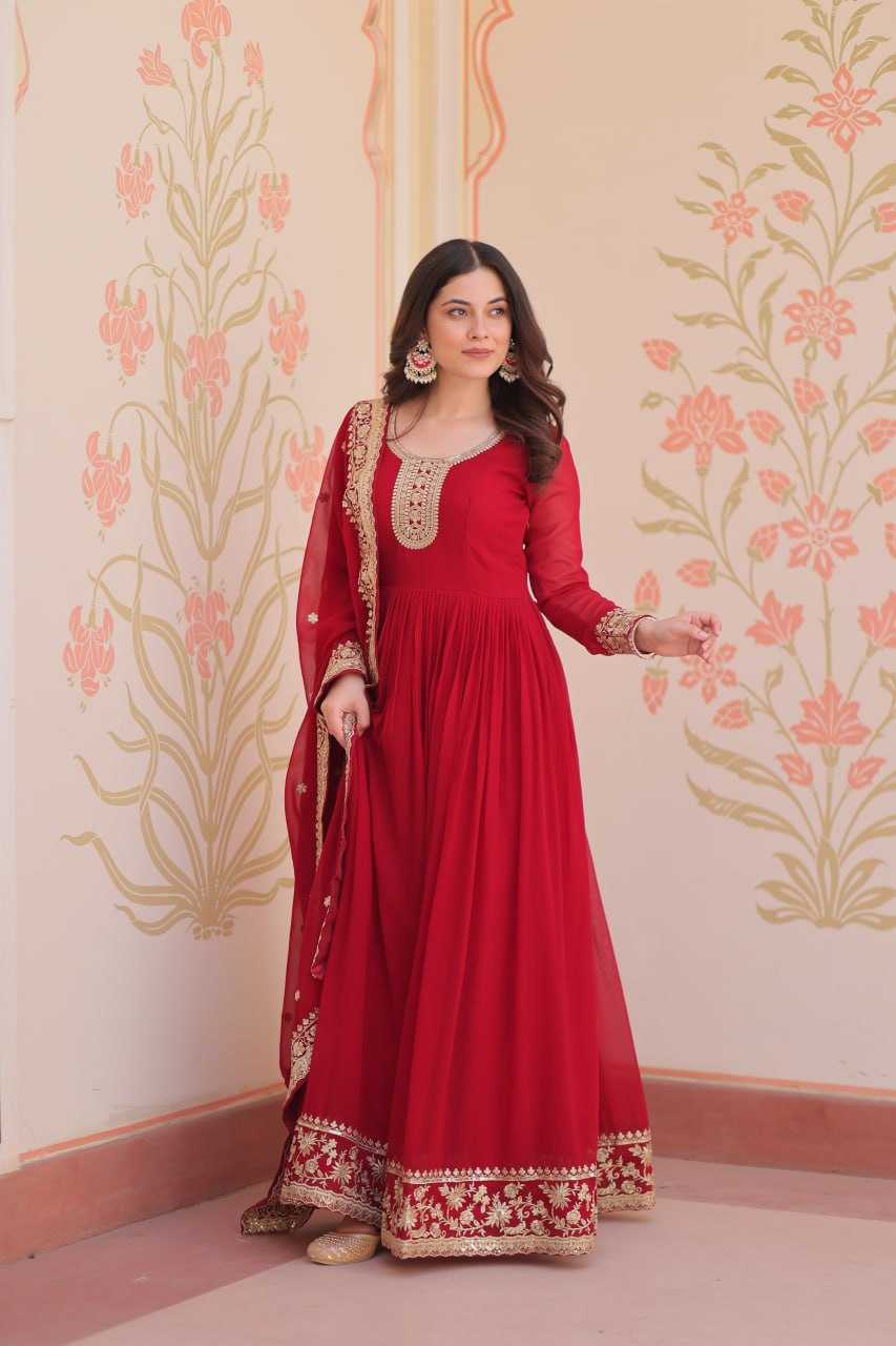 Ynf Faux Blooming KESH491 9241 Gowns Wholesale Printed Gowns Embroidery Gowns Sequin Gowns Manufacturer