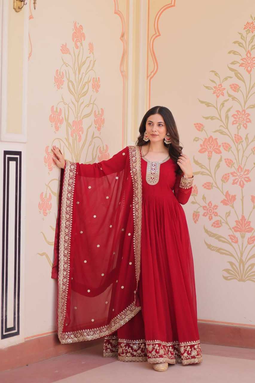 Ynf Faux Blooming KESH491 9241 Gowns Wholesale Printed Gowns Embroidery Gowns Sequin Gowns Manufacturer