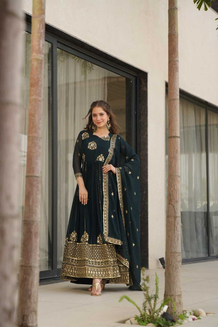 Ynf Faux Blooming KESH491 9262 Gowns Wholesale Designer Gowns Gown With Dupatta Manufacturer