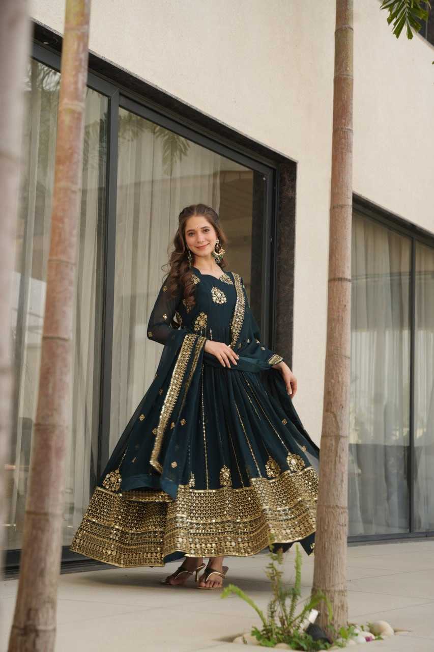 Ynf Faux Blooming KESH491 9262 Gowns Wholesale Designer Gowns Gown With Dupatta Manufacturer