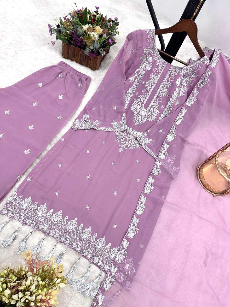 Ynf Faux Georgette KESH159 Kurti Wholesale Designer Kurtis Georgette Kurti Kurti With Palazzo Manufacturer