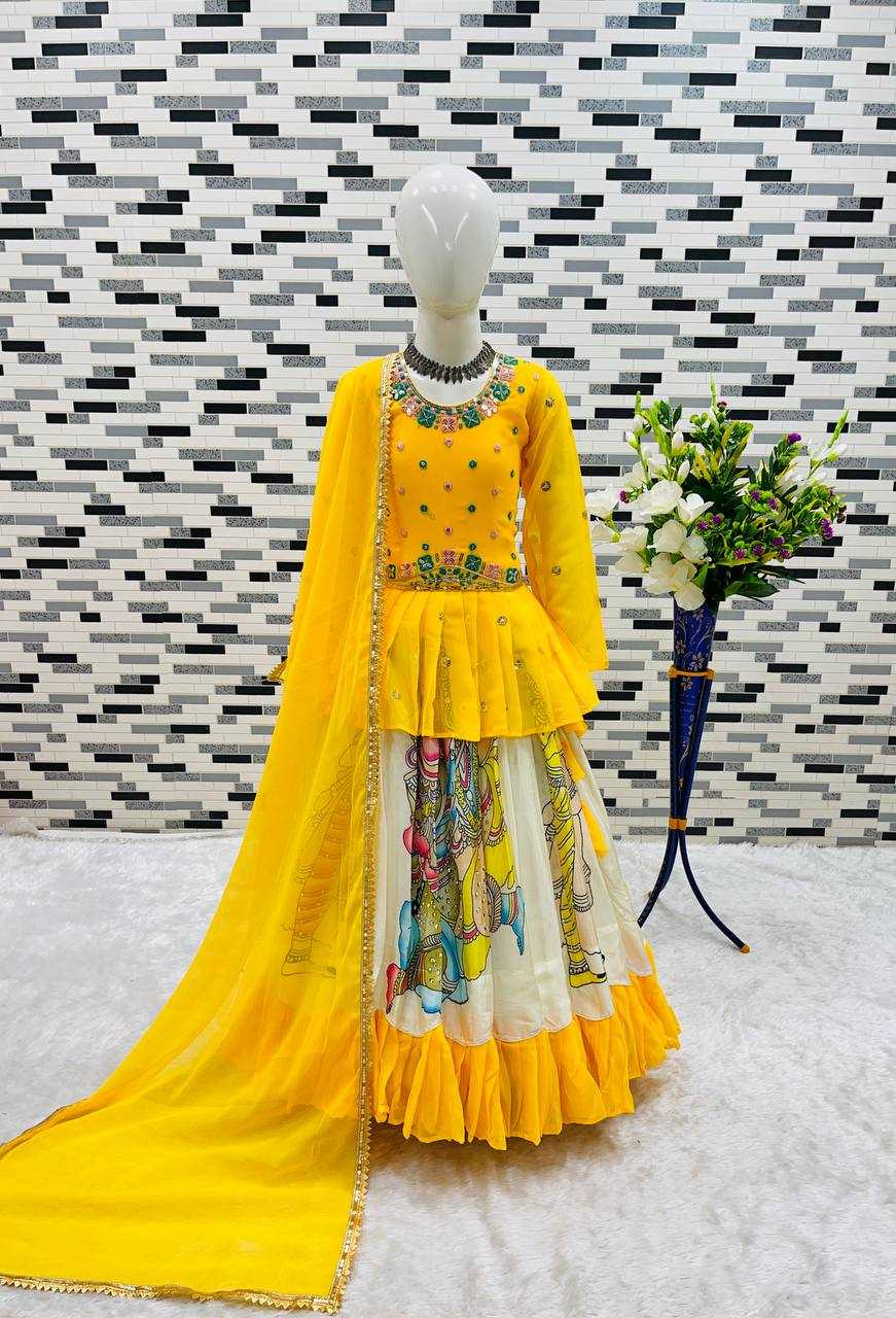 Ynf Faux Georgette KESH415 185 Kids Wear Wholesale Kids Lehenga Kids Lehenga Choli Kids Party Wear Ethnic Manufacturer
