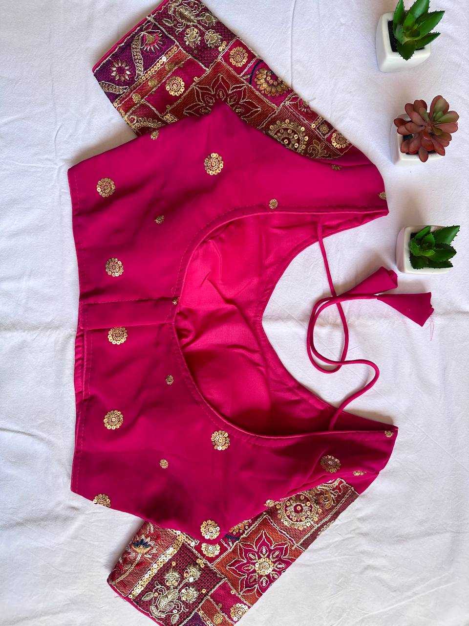 Ynf Faux Georgette KESH437 Black Rani Readymade Blouses Wholesale Blouse Designer Blouse Party Wear Blouse Manufacturer