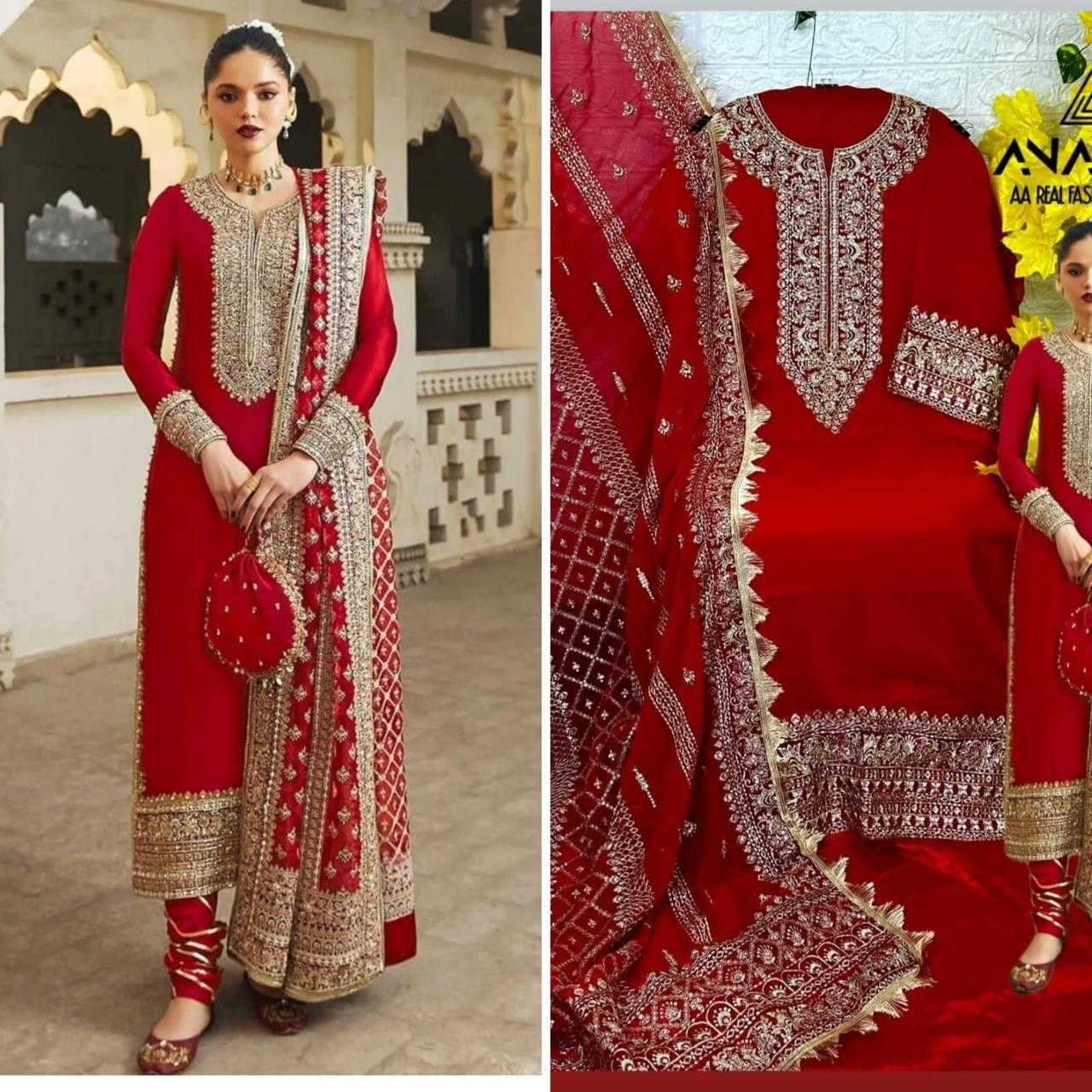 Ynf Faux Georgette KESH444 Semi Suits & Dresses Wholesale Embroidery Suits Georgette Suit Designer Suits Manufacturer