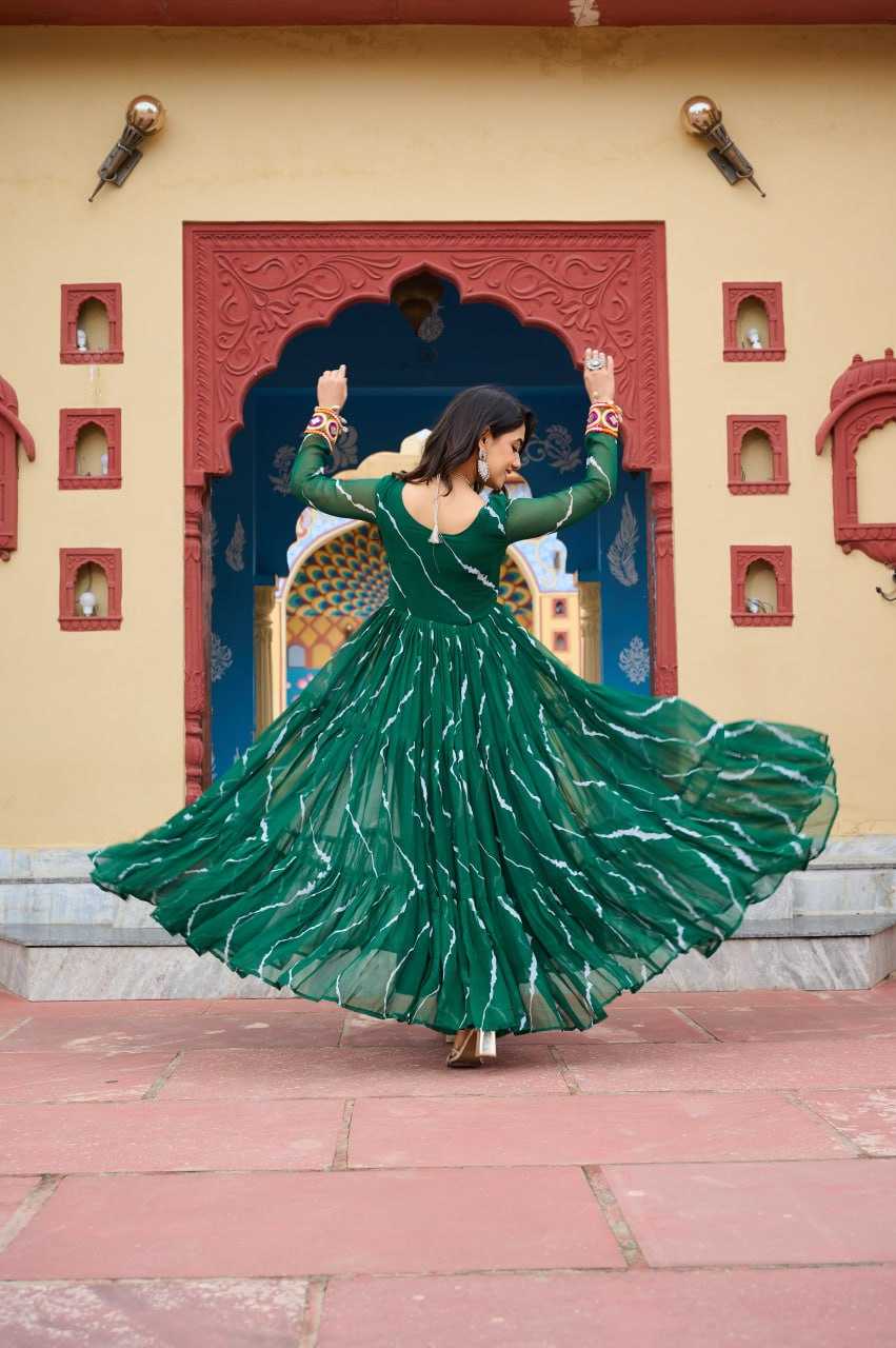 Ynf Faux Georgette KESH489 1187 Gowns Festive Collections Wholesale Lehenga Style Gown Navratri Chaniya Choli Manufacturer