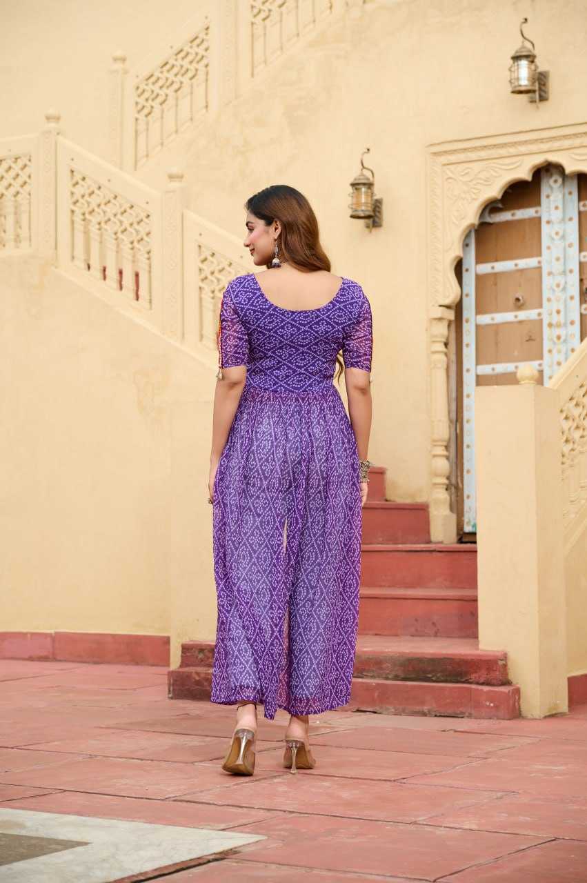 Ynf Faux Georgette KESH489 1189 Kurti Festive Collections Wholesale Festive Kurtis Bandhani Kurtis Manufacturer