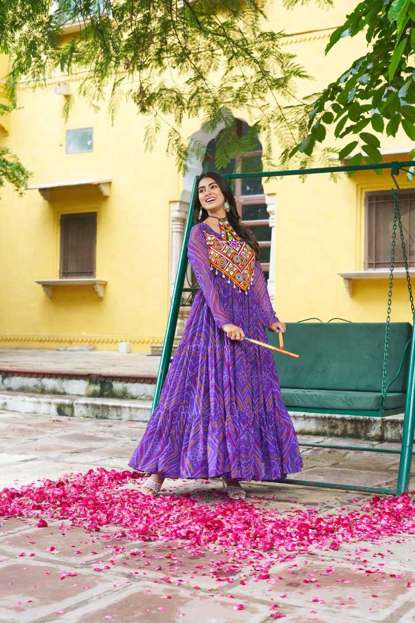 Ynf Faux Georgette KESH489 1194 Gowns Festive Collections Wholesale Georgette Gown Navratri Chaniya Choli Manufacturer