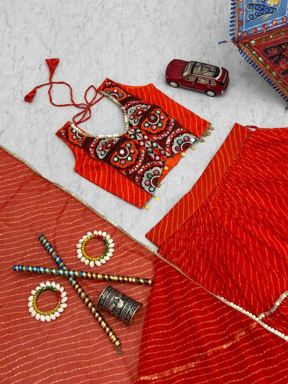 Ynf Faux Georgette KESH496 N46 Lehengas Festive Collections Wholesale Mirror Work Lehenga Navratri Chaniya Choli Manufacturer