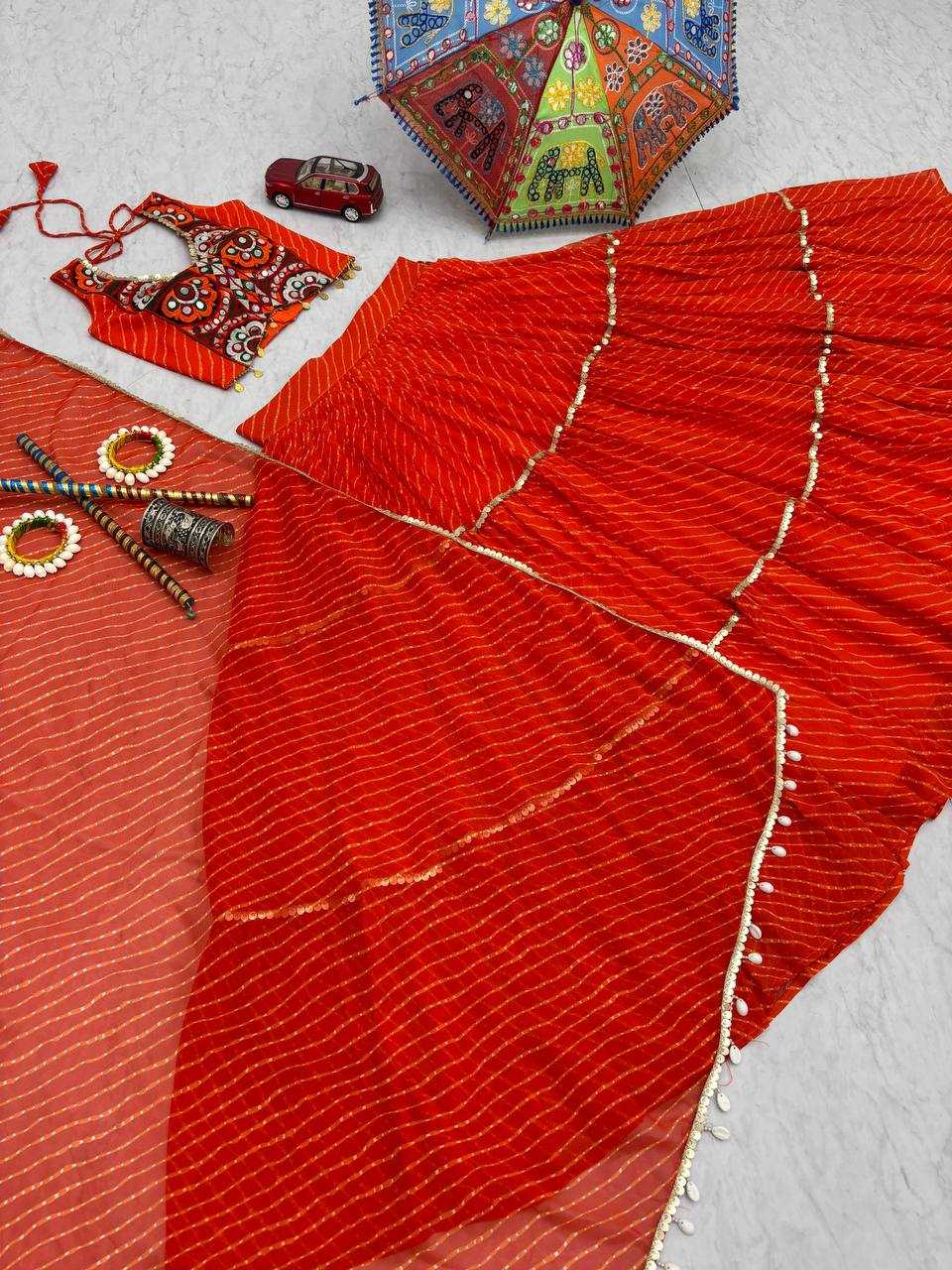 Ynf Faux Georgette KESH496 N46 Lehengas Festive Collections Wholesale Mirror Work Lehenga Navratri Chaniya Choli Manufacturer