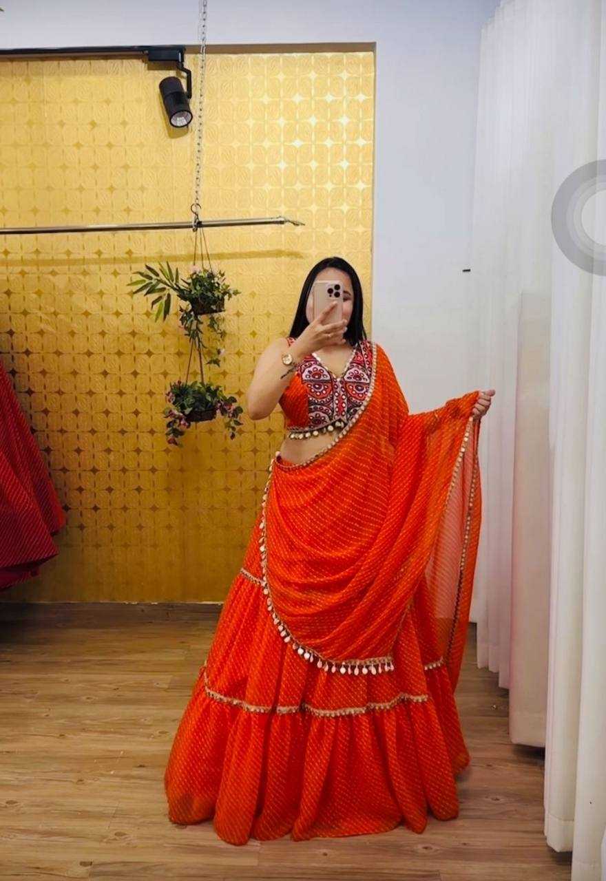 Ynf Faux Georgette KESH496 N46 Lehengas Festive Collections Wholesale Mirror Work Lehenga Navratri Chaniya Choli Manufacturer