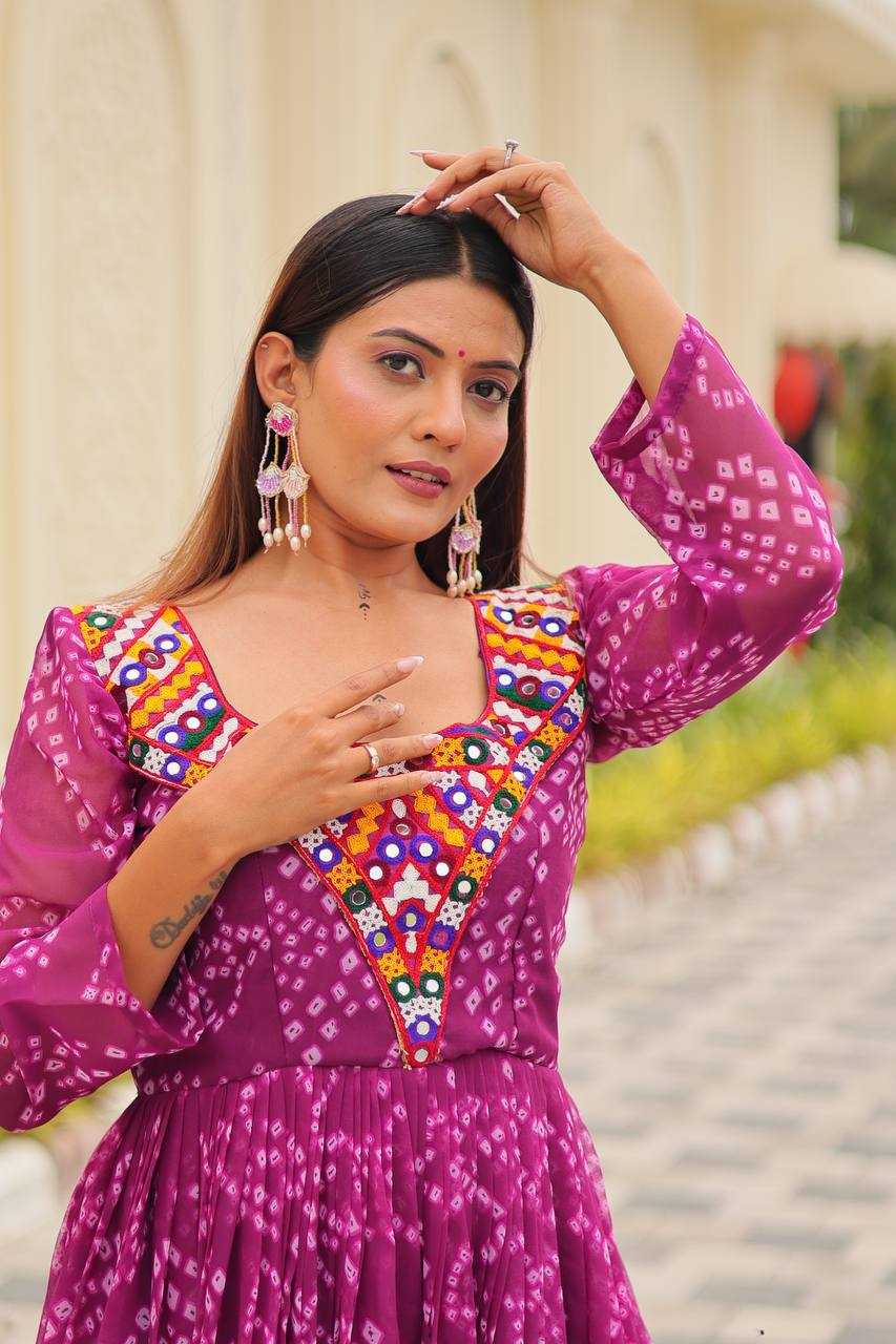 Ynf Faux Georgette KESH498 119 Gowns Festive Collections Wholesale Printed Gowns Fancy Gowns Anarkali Gown Long Gowns Navratri Chaniya Choli Manufacturer