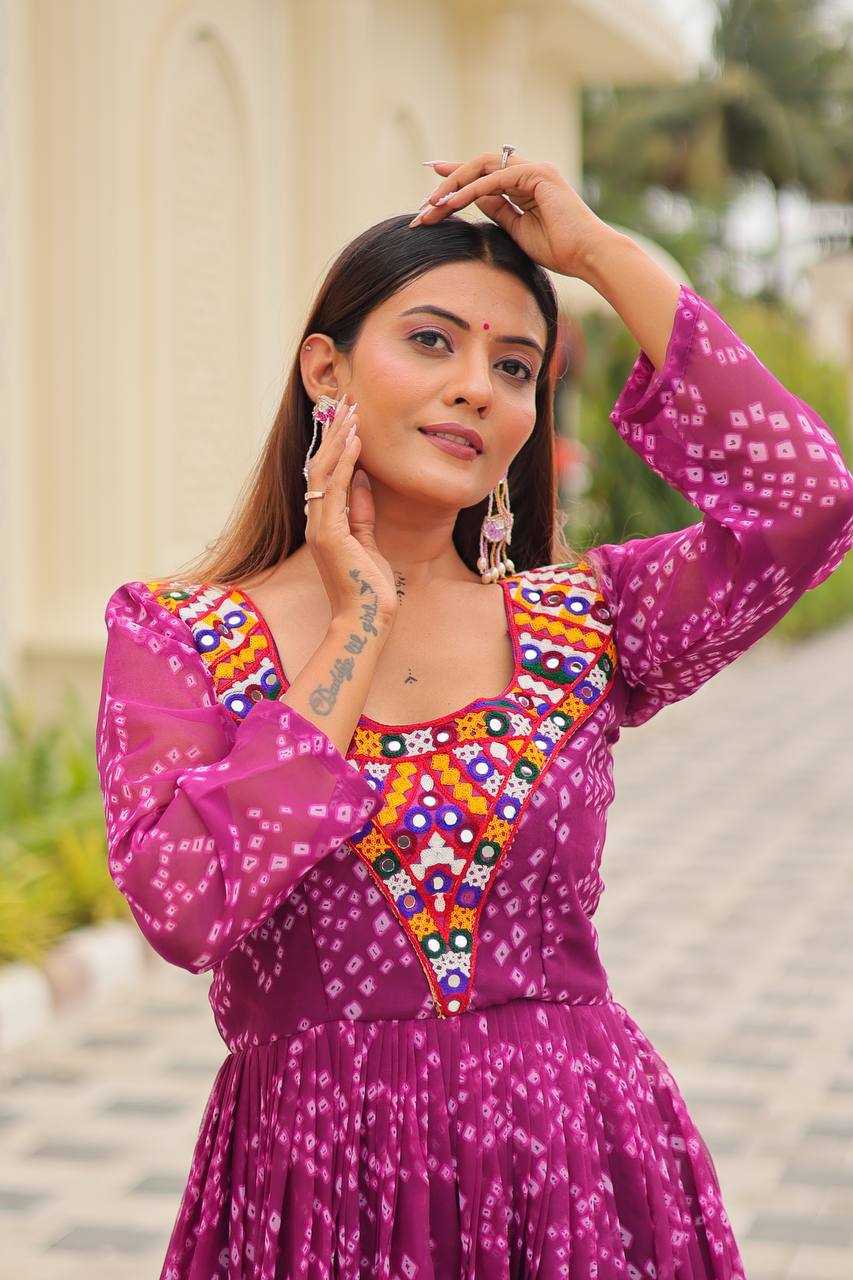 Ynf Faux Georgette KESH498 119 Gowns Festive Collections Wholesale Printed Gowns Fancy Gowns Anarkali Gown Long Gowns Navratri Chaniya Choli Manufacturer