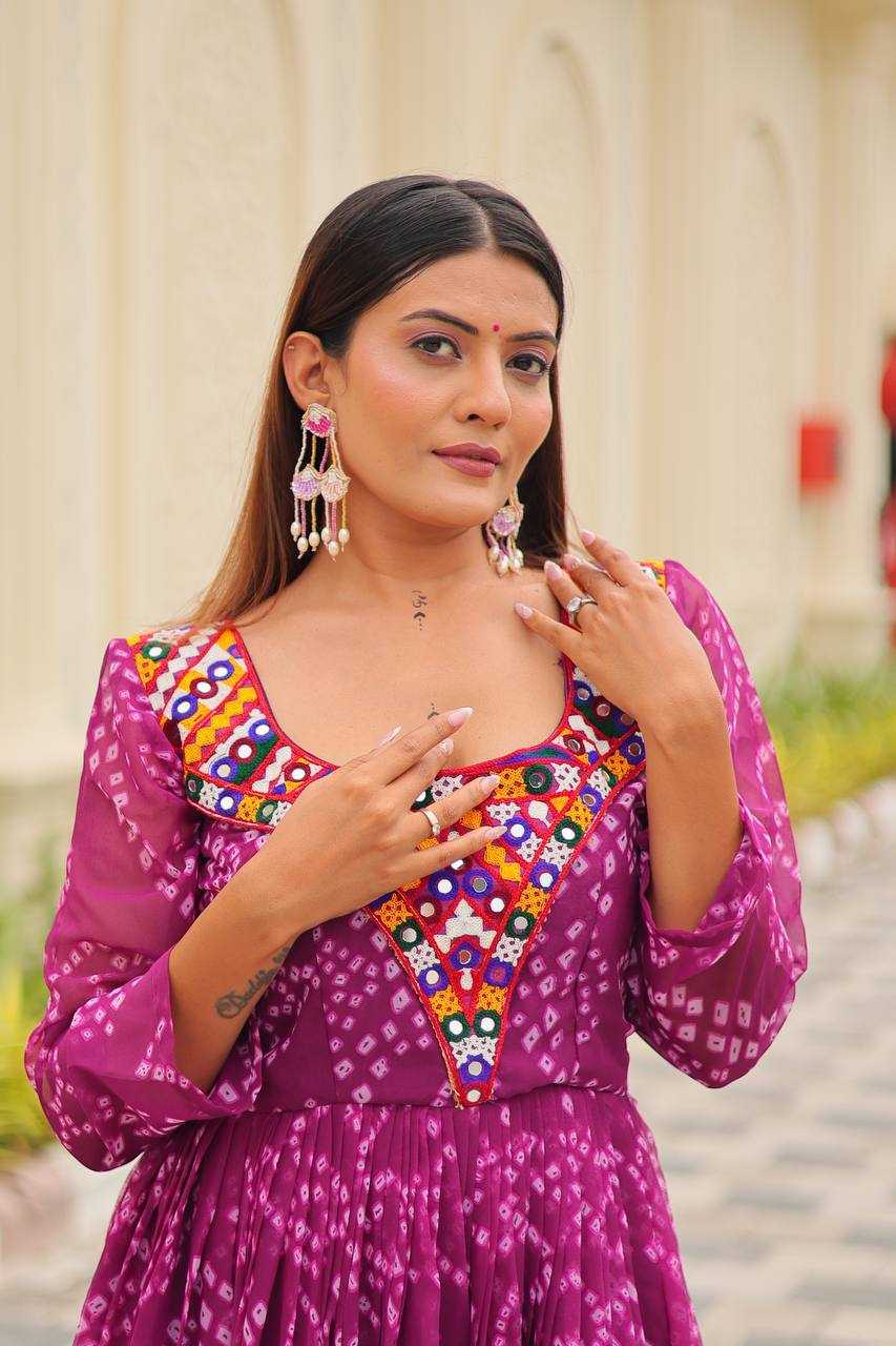 Ynf Faux Georgette KESH498 119 Gowns Festive Collections Wholesale Printed Gowns Fancy Gowns Anarkali Gown Long Gowns Navratri Chaniya Choli Manufacturer