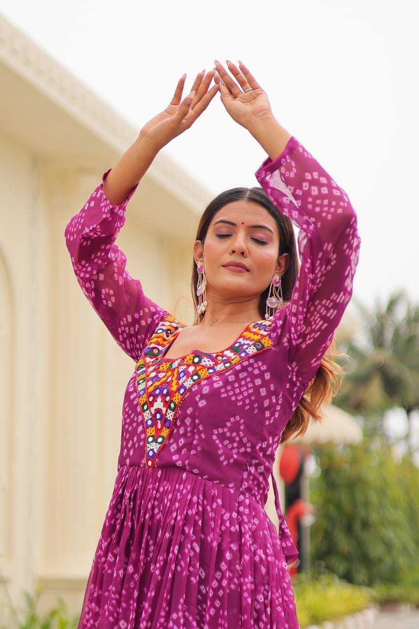 Ynf Faux Georgette KESH498 119 Gowns Festive Collections Wholesale Printed Gowns Fancy Gowns Anarkali Gown Long Gowns Navratri Chaniya Choli Manufacturer