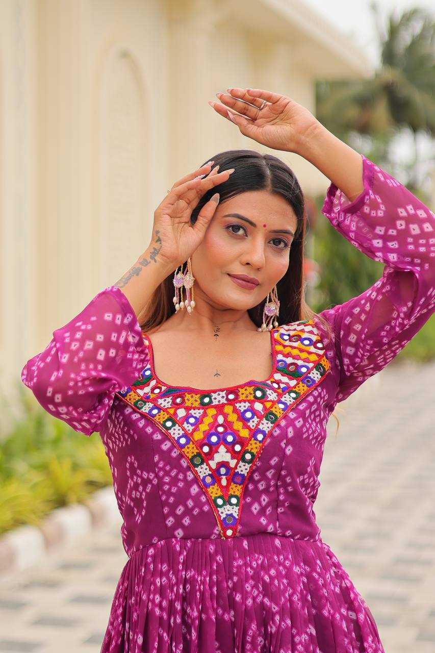 Ynf Faux Georgette KESH498 119 Gowns Festive Collections Wholesale Printed Gowns Fancy Gowns Anarkali Gown Long Gowns Navratri Chaniya Choli Manufacturer