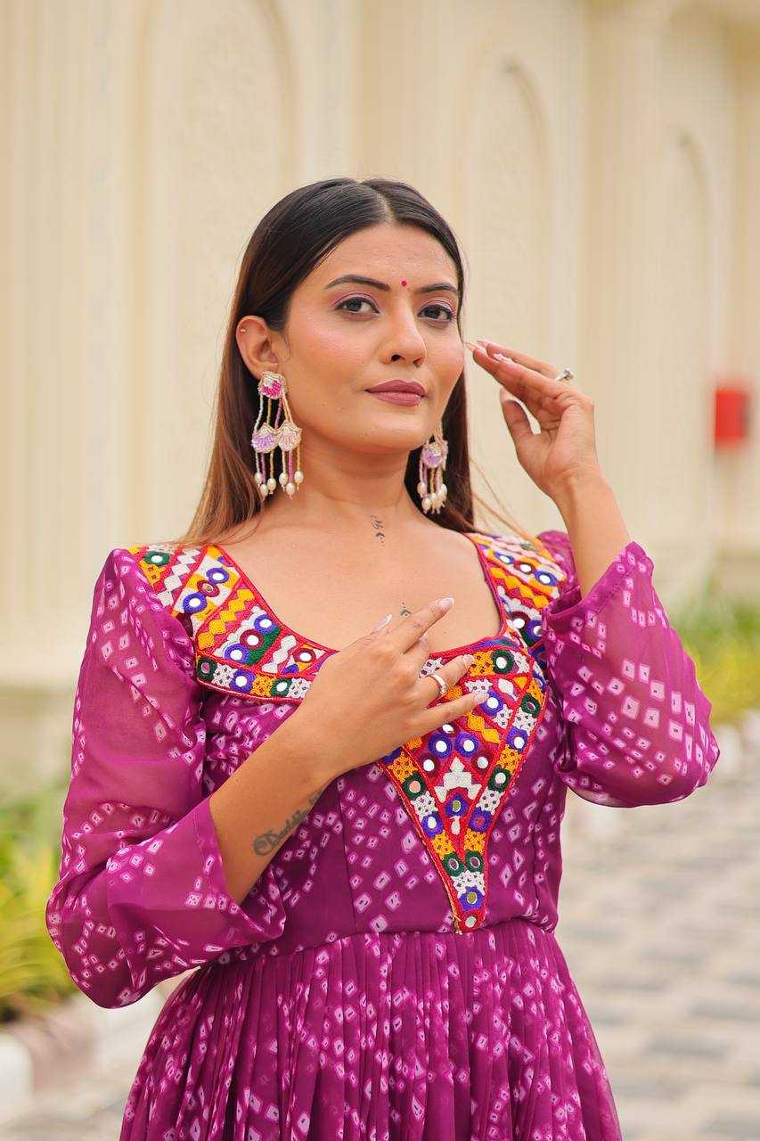 Ynf Faux Georgette KESH498 119 Gowns Festive Collections Wholesale Printed Gowns Fancy Gowns Anarkali Gown Long Gowns Navratri Chaniya Choli Manufacturer