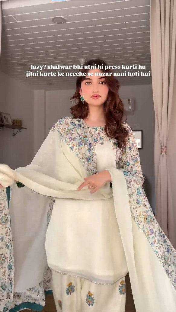 Ynf Faux Georgette KESH499 015 Suits & Dresses Wedding Collections Festive Collections Wholesale Printed Suits Georgette Suit Designer Suits Manufacturer