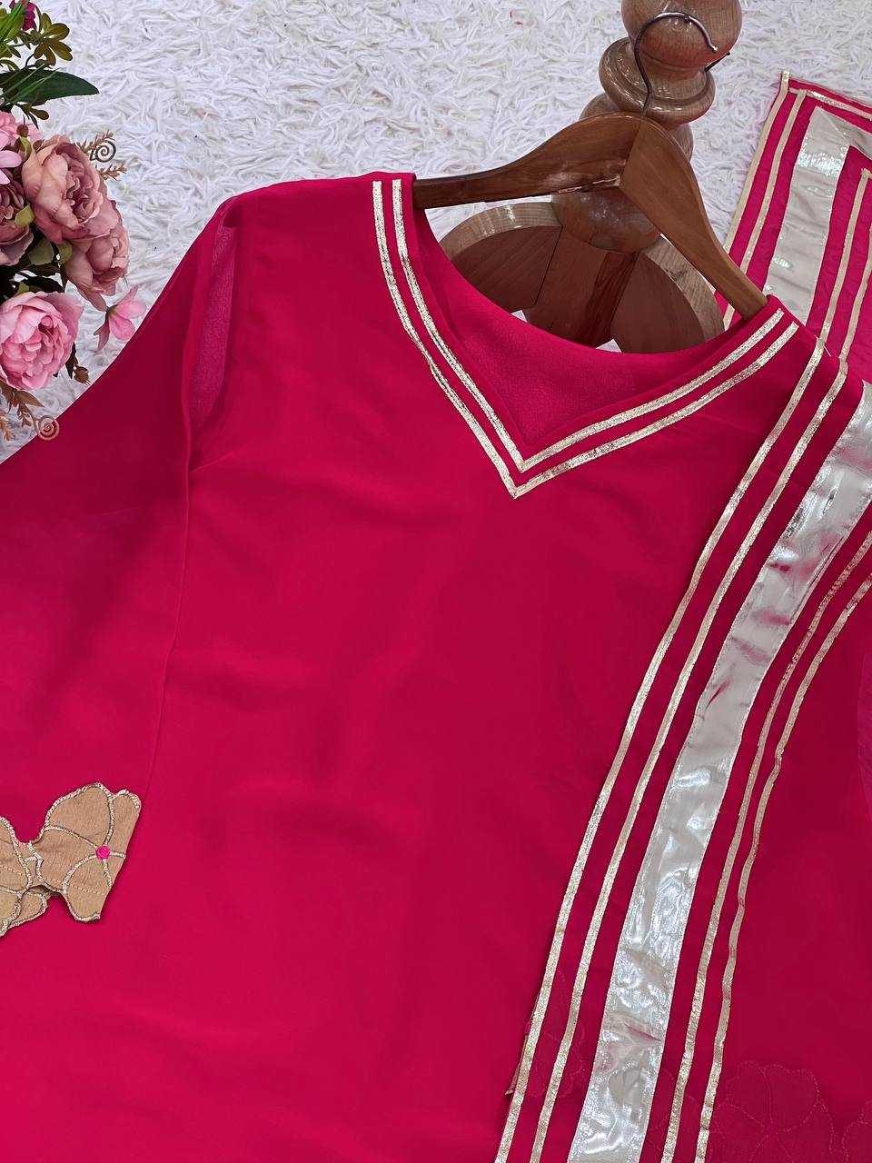 Ynf Faux Georgette KESH499 017 Suits & Dresses Wedding Collections Festive Collections Wholesale Sharara Salwar Suits Embroidery Suits Georgette Suit Manufacturer