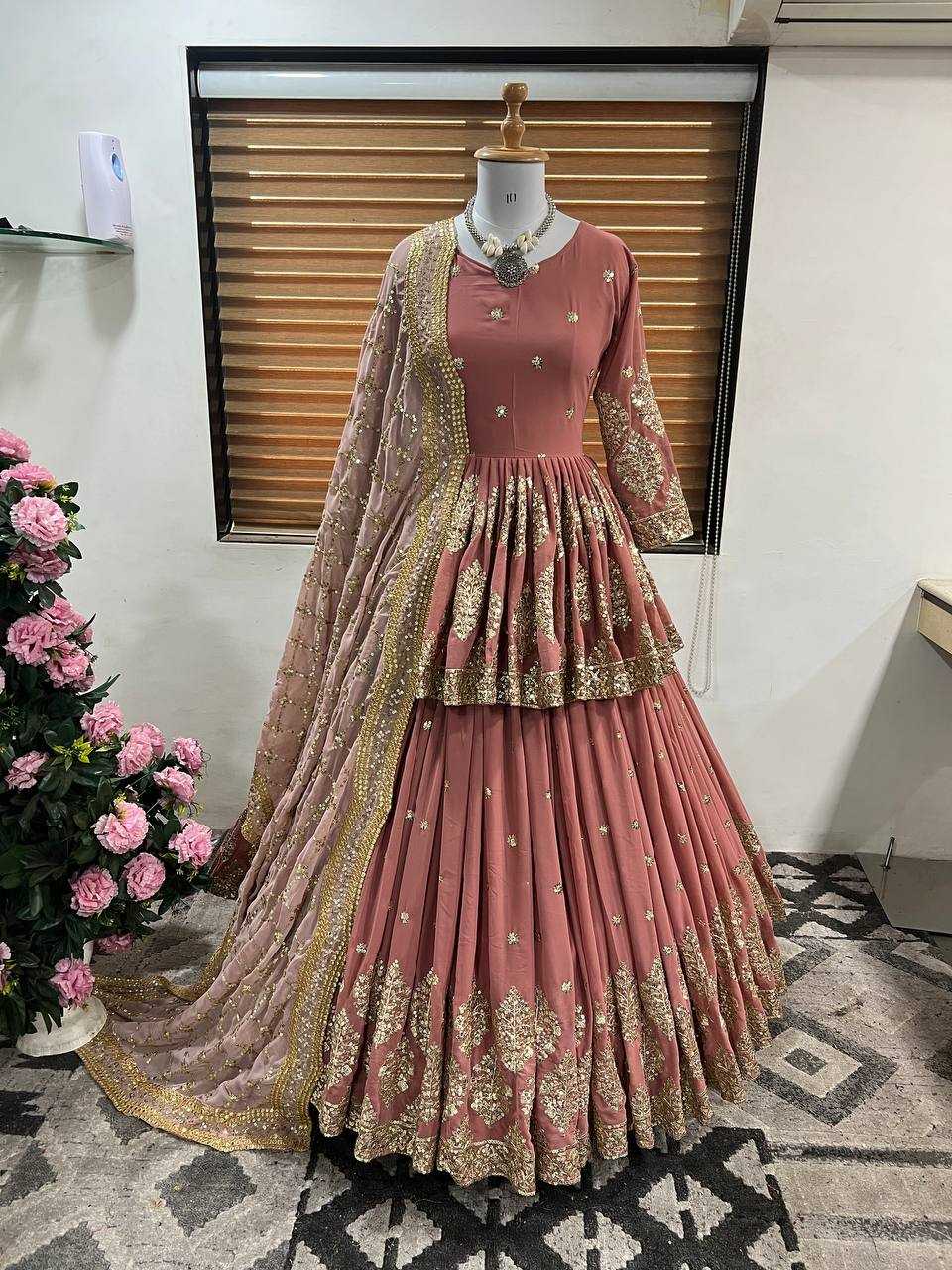 Ynf Faux Georgette KESH499 258 Lehengas Wholesale Fancy Lehenga Embroidered Lehenga Sequins Lehenga Manufacturer