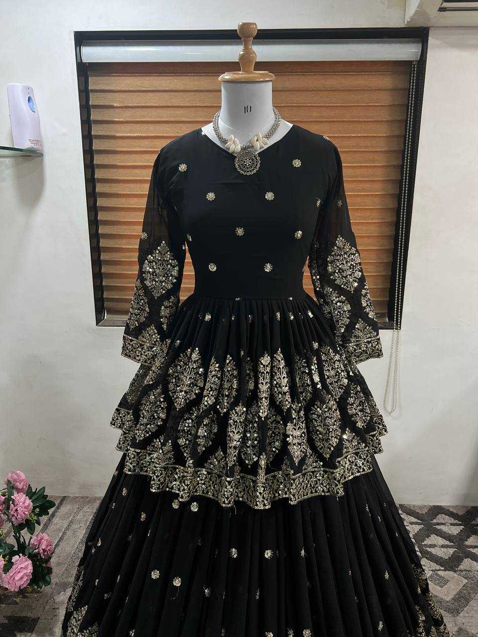 Ynf Faux Georgette KESH499 258 Lehengas Wholesale Fancy Lehenga Embroidered Lehenga Sequins Lehenga Manufacturer