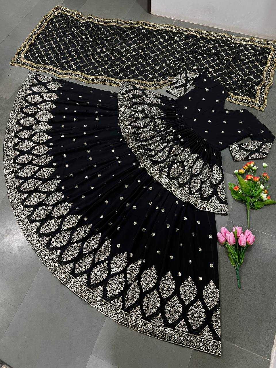 Ynf Faux Georgette KESH499 258 Lehengas Wholesale Fancy Lehenga Embroidered Lehenga Sequins Lehenga Manufacturer