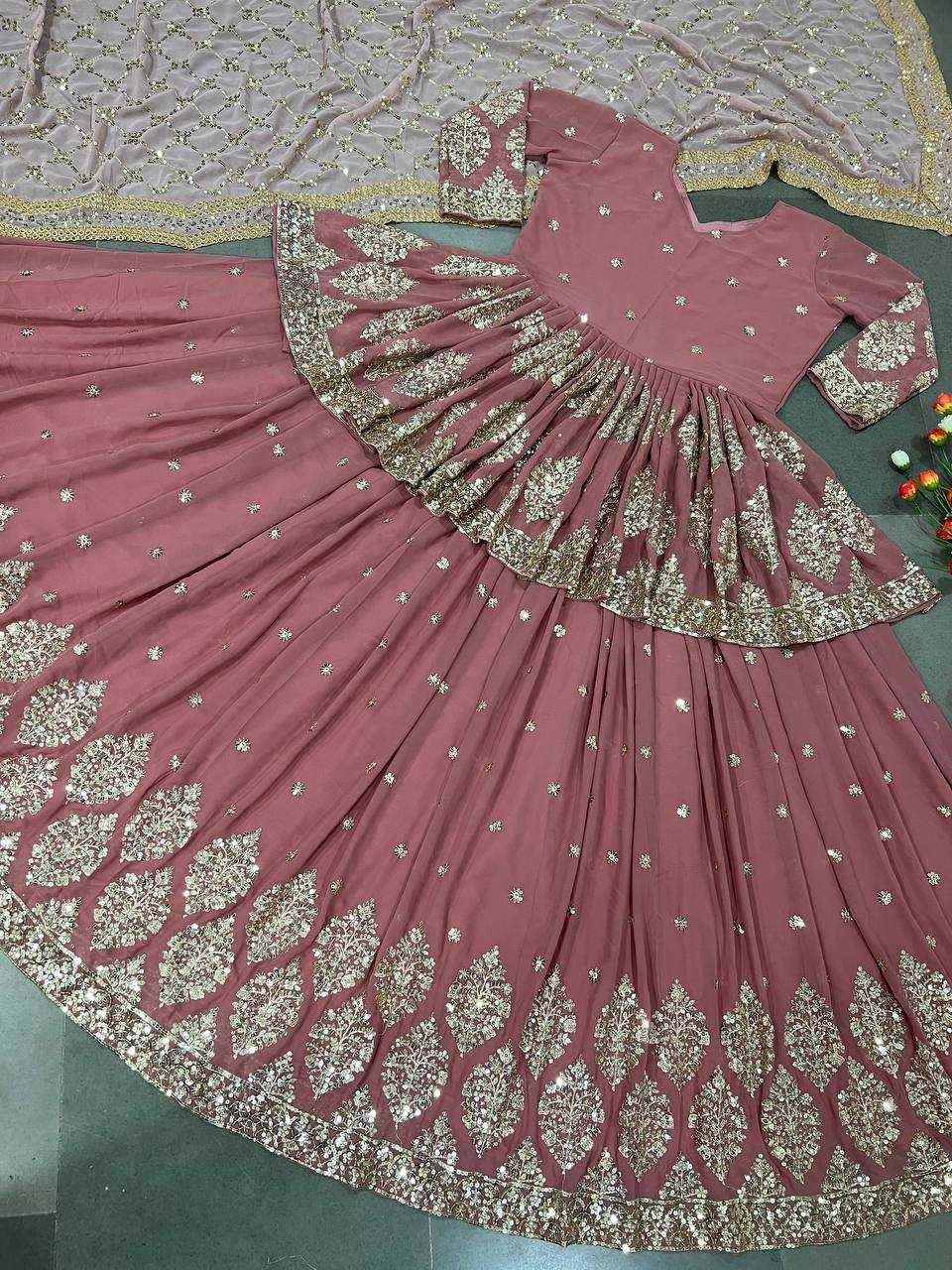 Ynf Faux Georgette KESH499 258 Lehengas Wholesale Fancy Lehenga Embroidered Lehenga Sequins Lehenga Manufacturer
