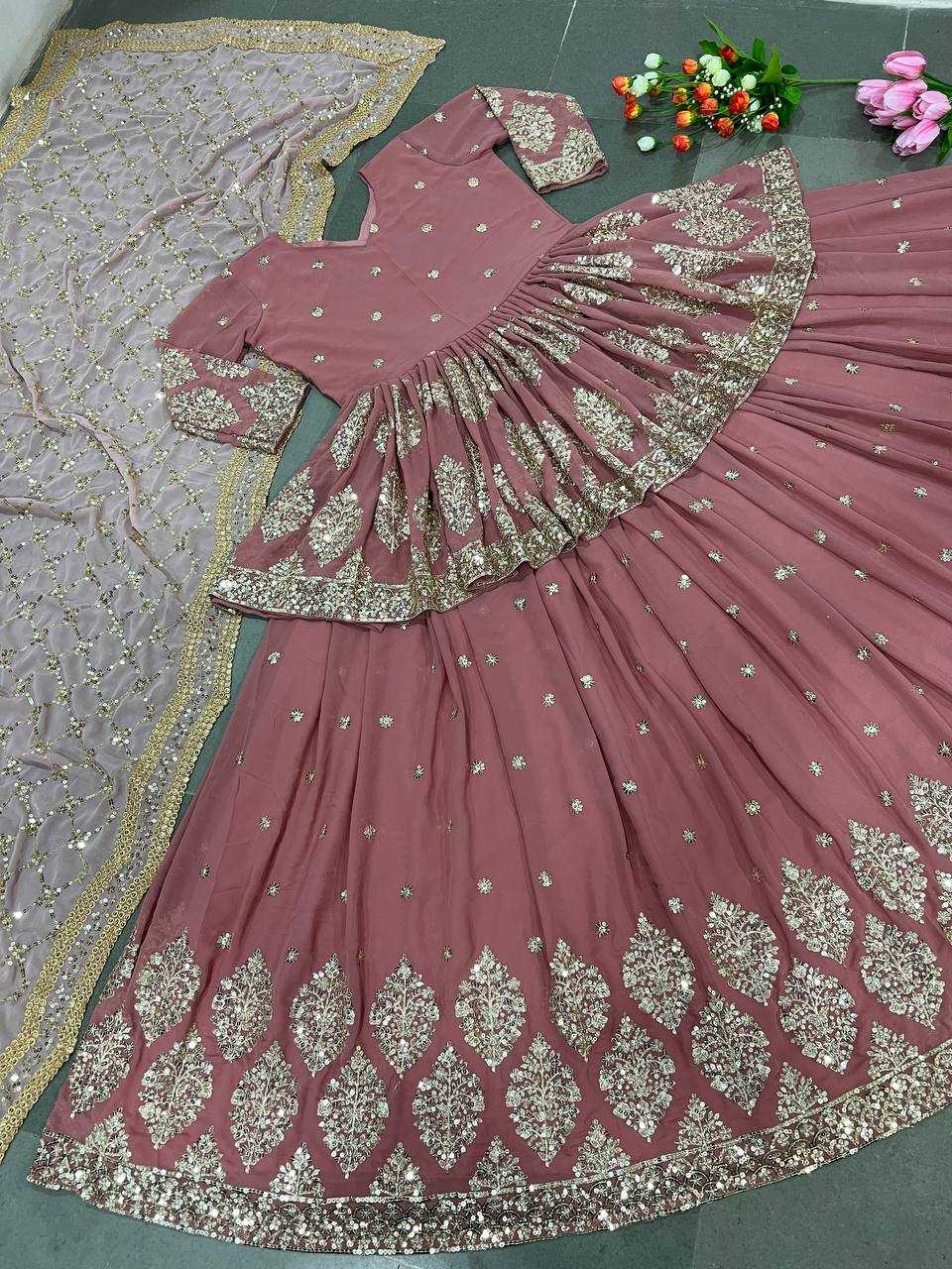 Ynf Faux Georgette KESH499 258 Lehengas Wholesale Fancy Lehenga Embroidered Lehenga Sequins Lehenga Manufacturer