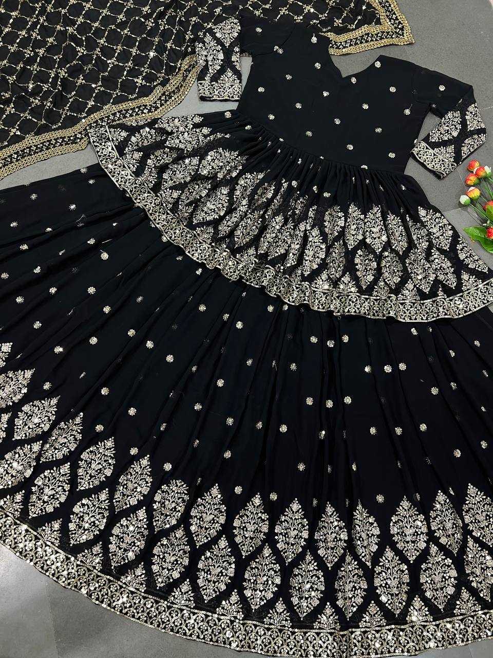 Ynf Faux Georgette KESH499 258 Lehengas Wholesale Fancy Lehenga Embroidered Lehenga Sequins Lehenga Manufacturer