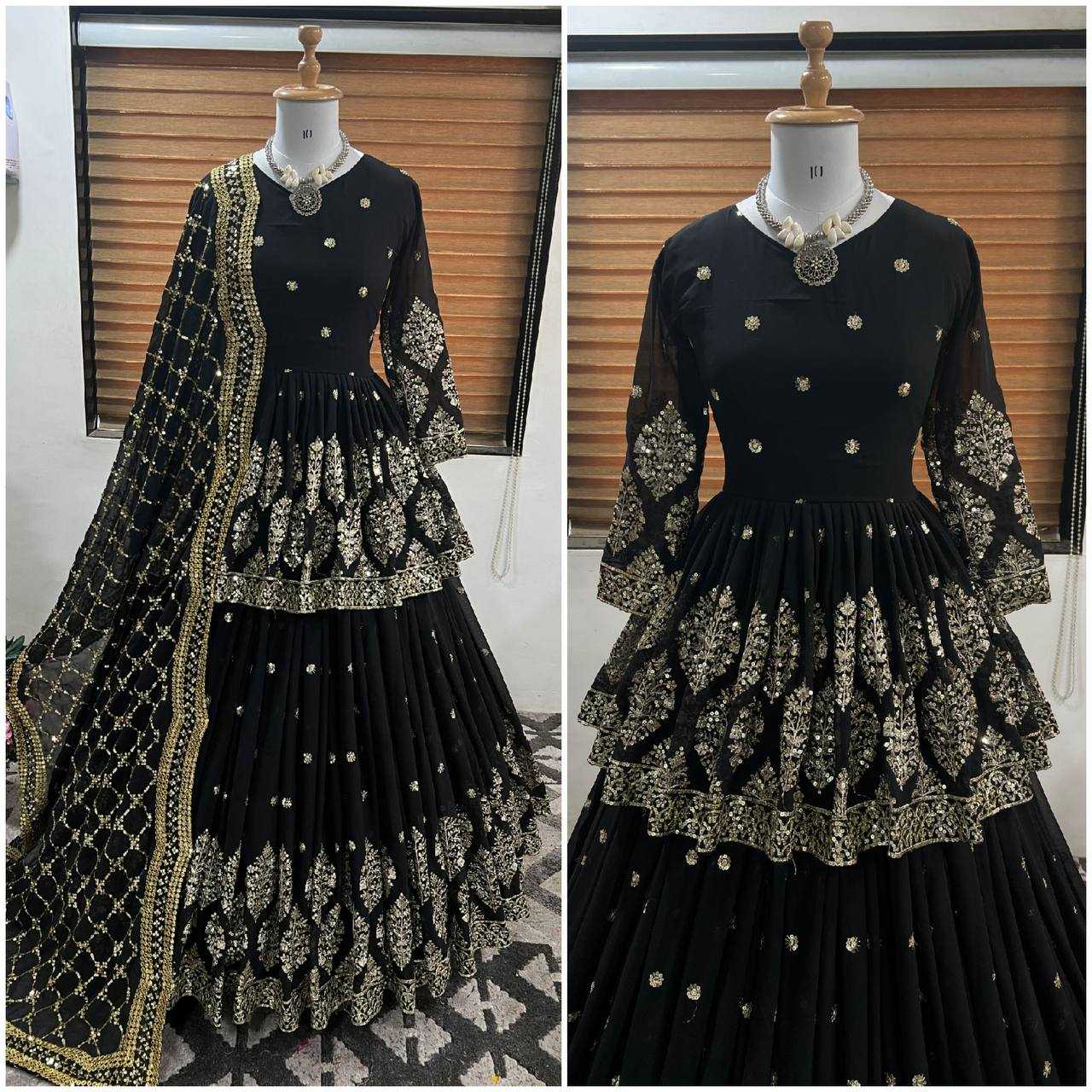 Ynf Faux Georgette KESH499 258 Lehengas Wholesale Fancy Lehenga Embroidered Lehenga Sequins Lehenga Manufacturer
