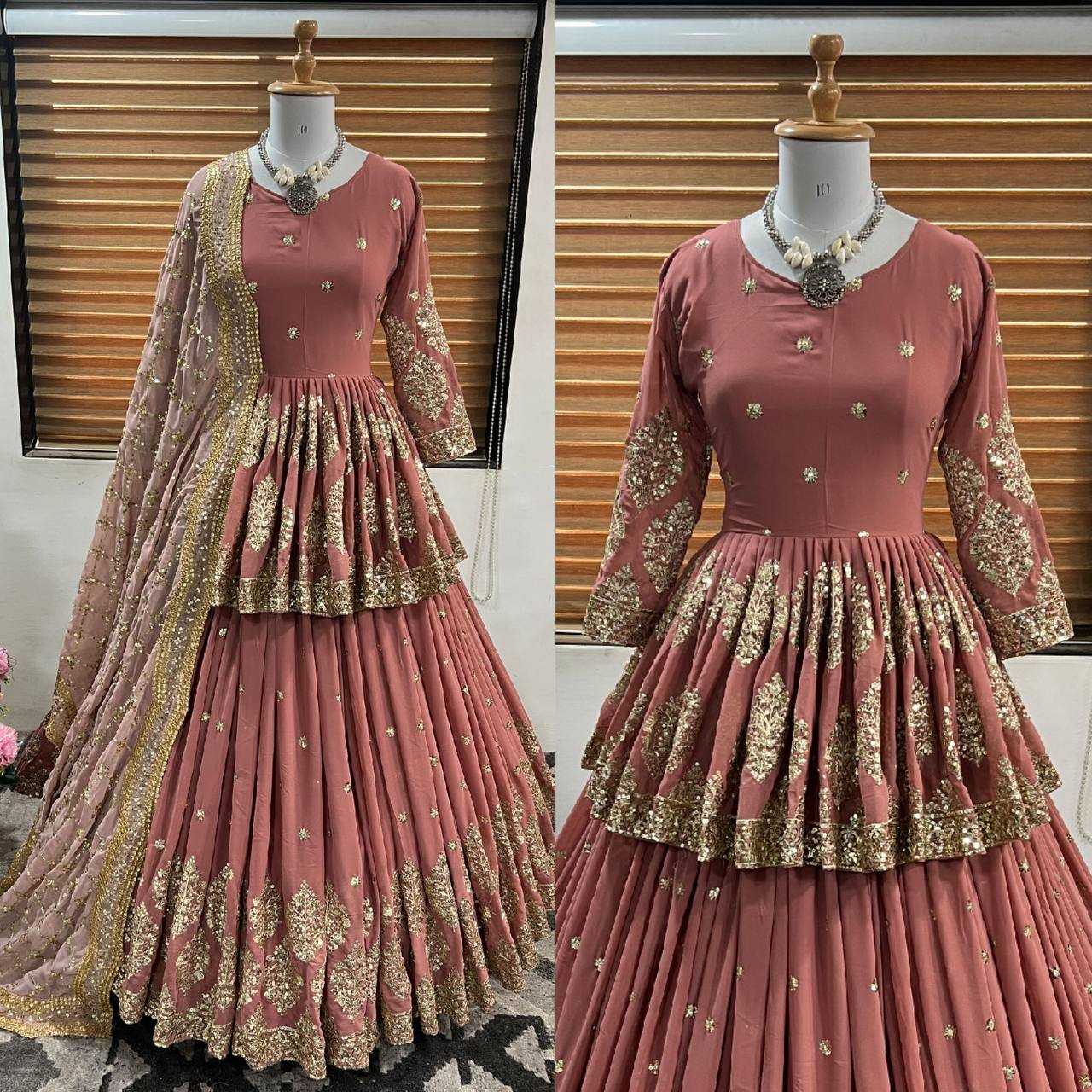 Ynf Faux Georgette KESH499 258 Lehengas Wholesale Fancy Lehenga Embroidered Lehenga Sequins Lehenga Manufacturer