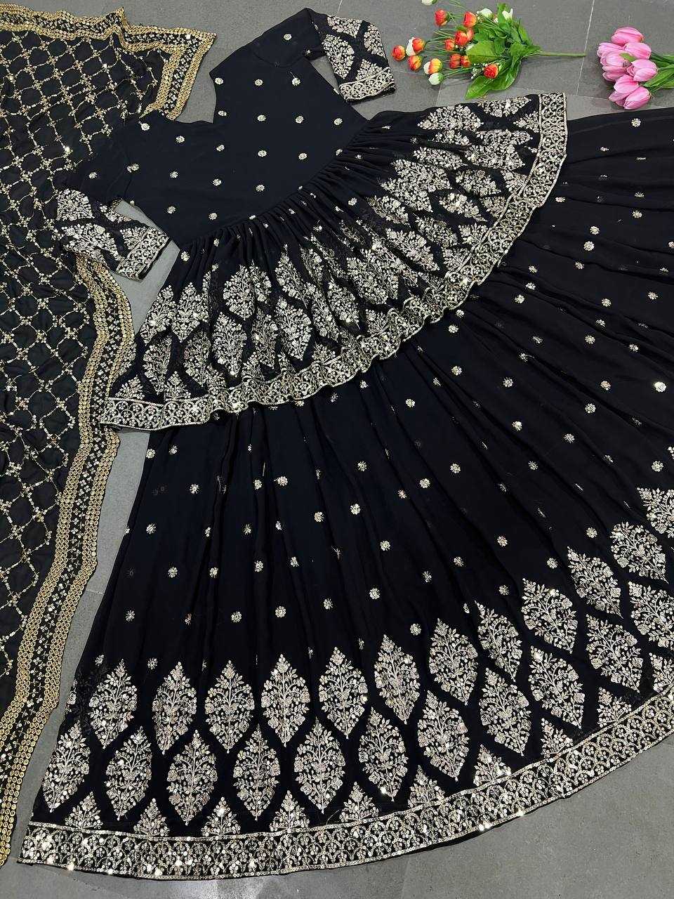 Ynf Faux Georgette KESH499 258 Lehengas Wholesale Fancy Lehenga Embroidered Lehenga Sequins Lehenga Manufacturer