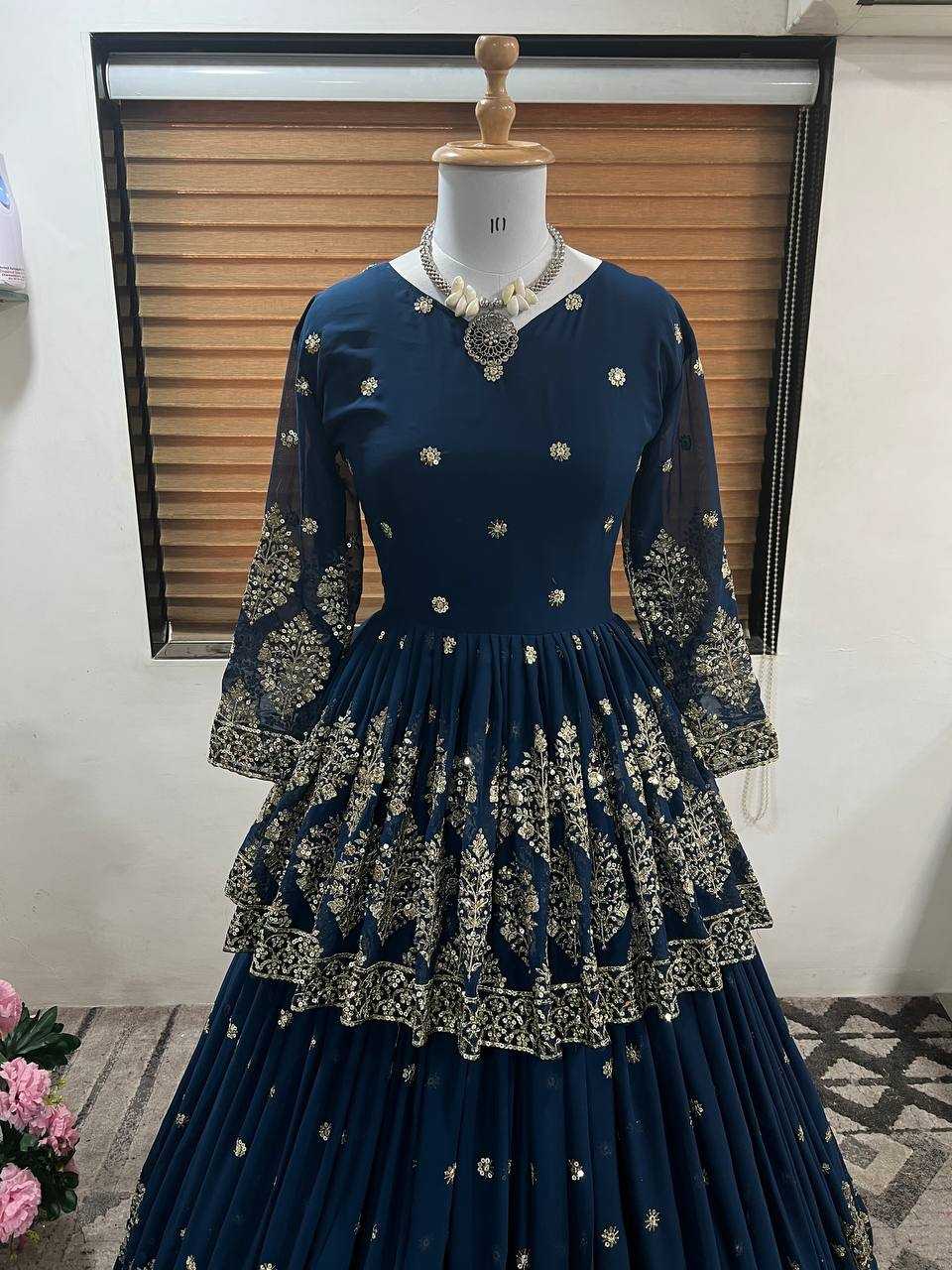 Ynf Faux Georgette KESH499 258 Lehengas Wholesale Fancy Lehenga Embroidered Lehenga Sequins Lehenga Manufacturer