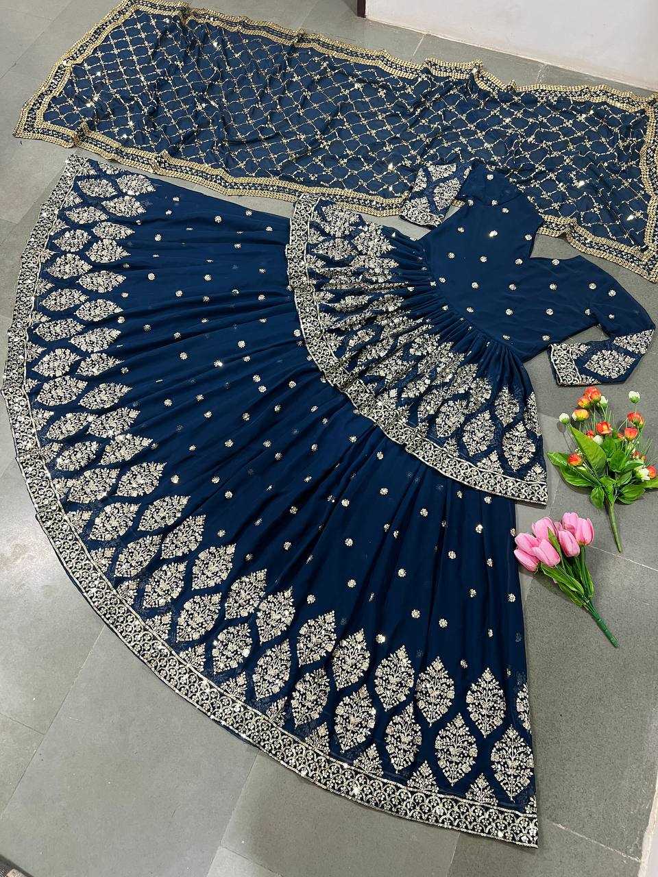 Ynf Faux Georgette KESH499 258 Lehengas Wholesale Fancy Lehenga Embroidered Lehenga Sequins Lehenga Manufacturer