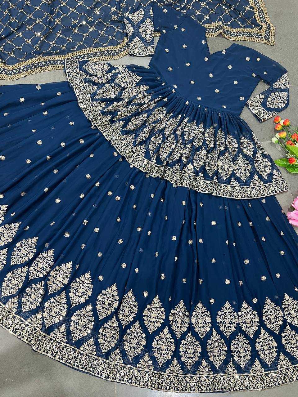 Ynf Faux Georgette KESH499 258 Lehengas Wholesale Fancy Lehenga Embroidered Lehenga Sequins Lehenga Manufacturer