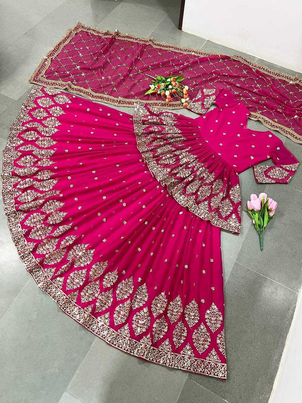 Ynf Faux Georgette KESH499 258 Lehengas Wholesale Fancy Lehenga Embroidered Lehenga Sequins Lehenga Manufacturer