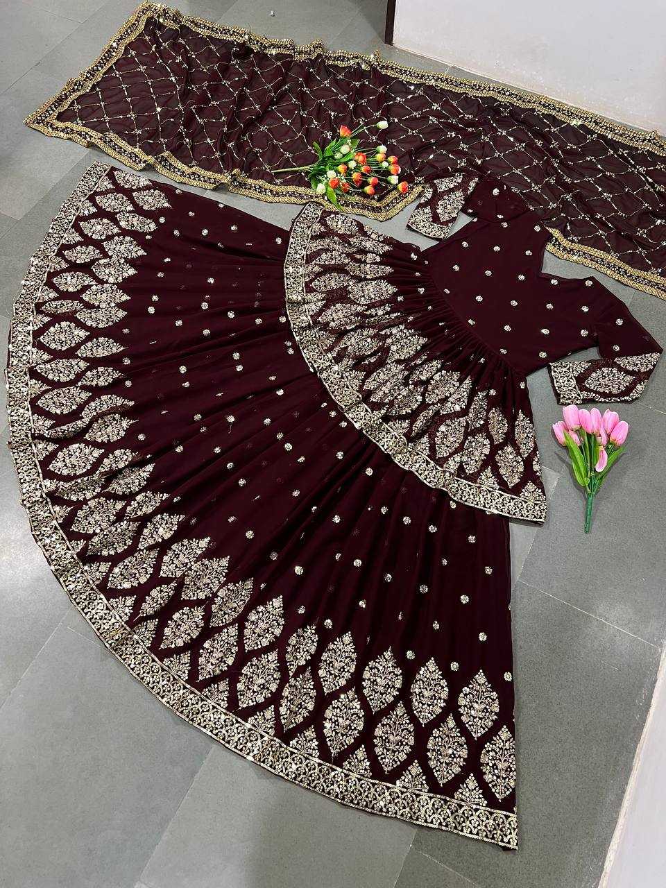 Ynf Faux Georgette KESH499 258 Lehengas Wholesale Fancy Lehenga Embroidered Lehenga Sequins Lehenga Manufacturer