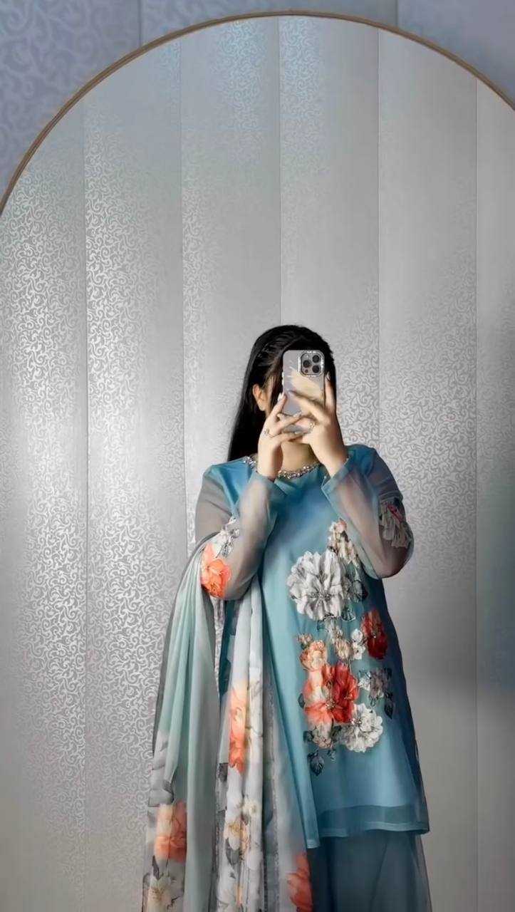 Ynf Faux Georgette KESH499 3132 Suits & Dresses Western Wears Festive Collections Wholesale Sharara Salwar Suits Printed Suits Georgette Suit Manufacturer