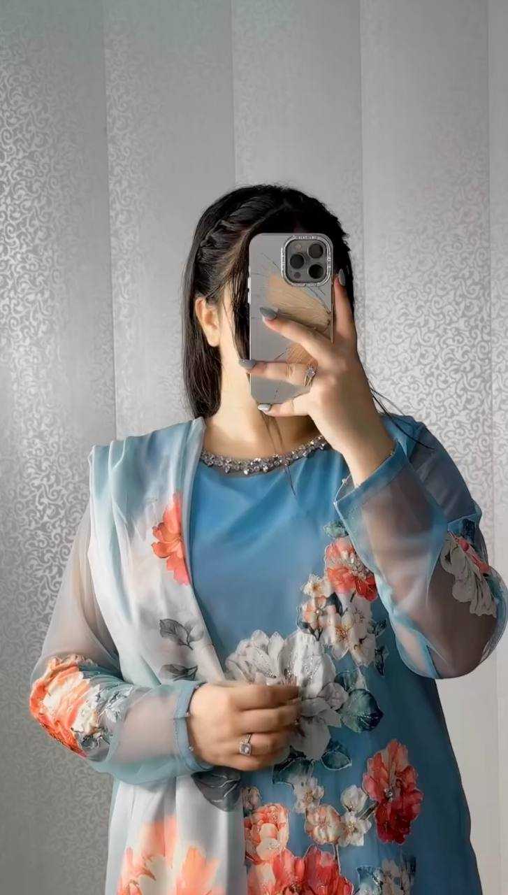 Ynf Faux Georgette KESH499 3132 Suits & Dresses Western Wears Festive Collections Wholesale Sharara Salwar Suits Printed Suits Georgette Suit Manufacturer