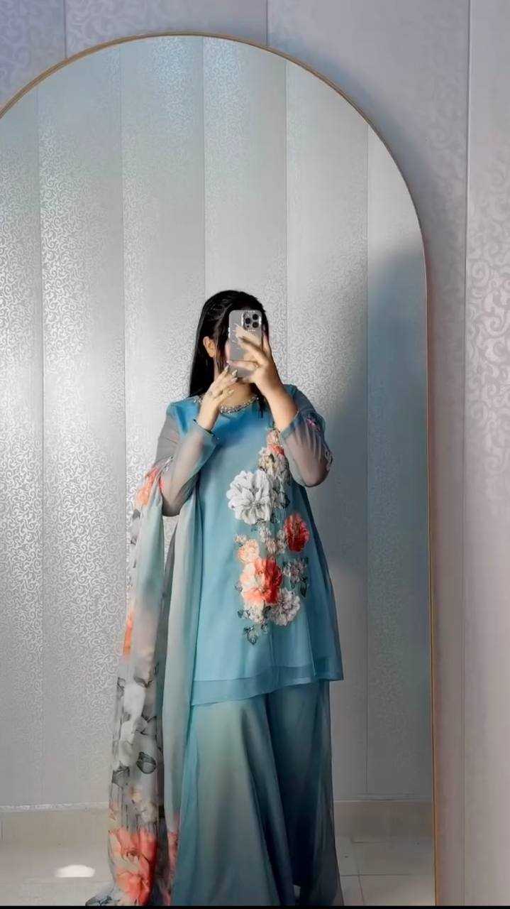 Ynf Faux Georgette KESH499 3132 Suits & Dresses Western Wears Festive Collections Wholesale Sharara Salwar Suits Printed Suits Georgette Suit Manufacturer