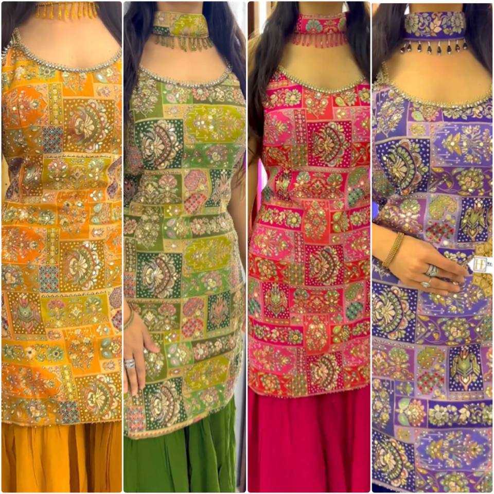 Ynf Faux Georgette KESH499 443 Suits & Dresses Wholesale Sharara Salwar Suits Printed Suits Georgette Suit Manufacturer