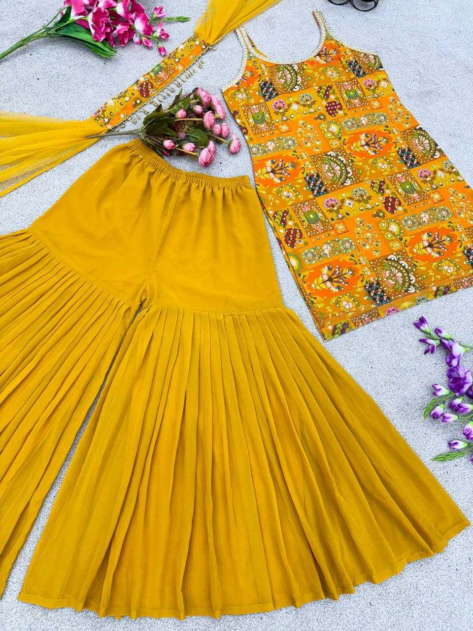 Ynf Faux Georgette KESH499 443 Suits & Dresses Wholesale Sharara Salwar Suits Printed Suits Georgette Suit Manufacturer