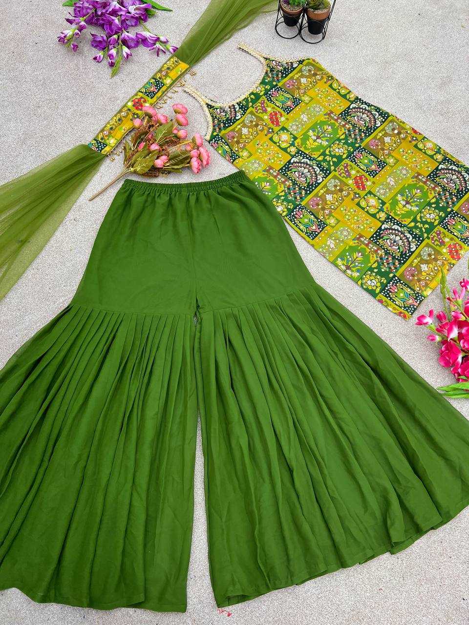 Ynf Faux Georgette KESH499 443 Suits & Dresses Wholesale Sharara Salwar Suits Printed Suits Georgette Suit Manufacturer