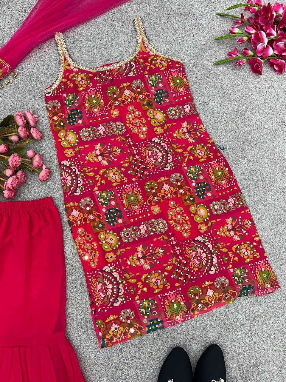 Ynf Faux Georgette KESH499 443 Suits & Dresses Wholesale Sharara Salwar Suits Printed Suits Georgette Suit Manufacturer