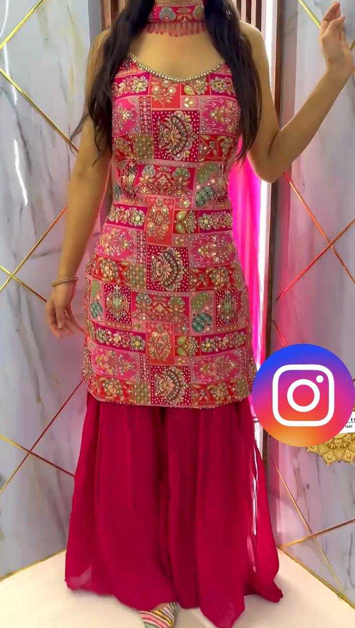 Ynf Faux Georgette KESH499 443 Suits & Dresses Wholesale Sharara Salwar Suits Printed Suits Georgette Suit Manufacturer