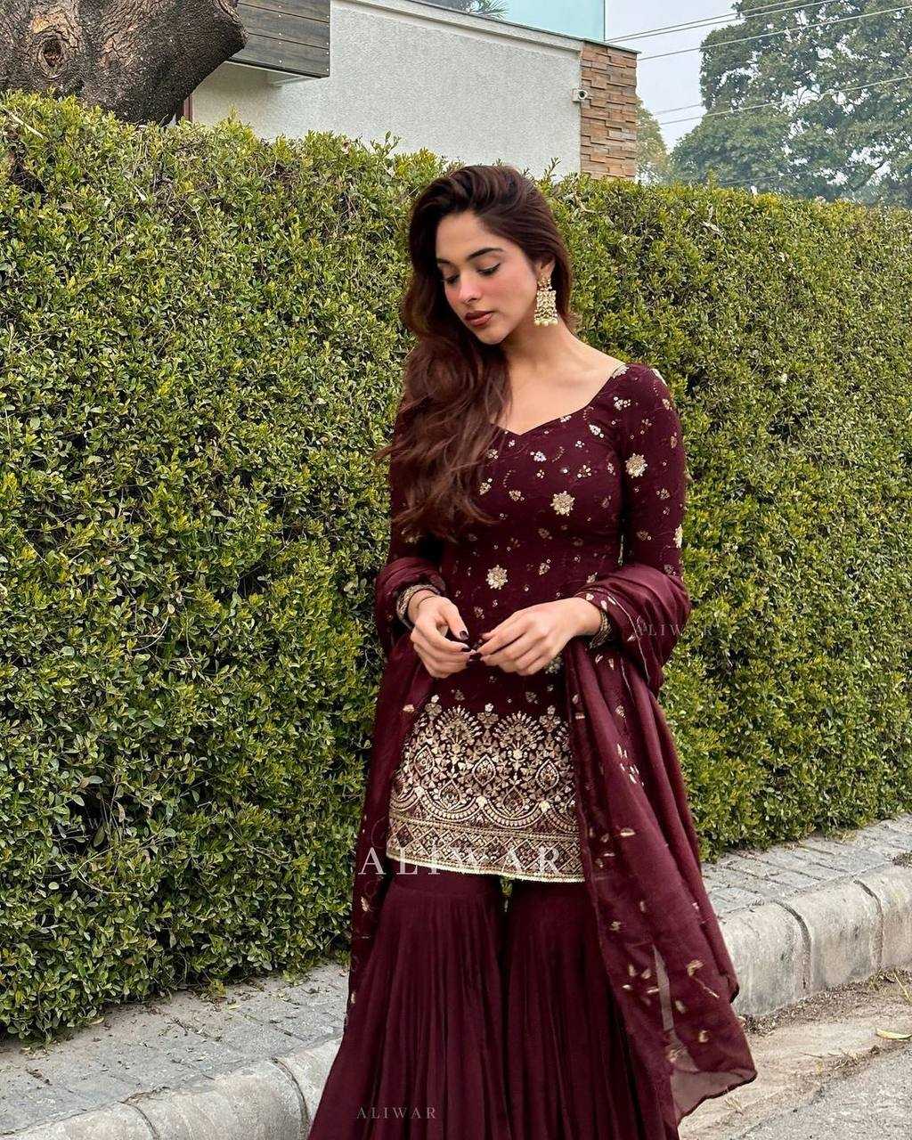 Ynf Faux Georgette KESH499 470 Suits & Dresses Wholesale Palazzo Suit Georgette Suit Designer Suits Manufacturer